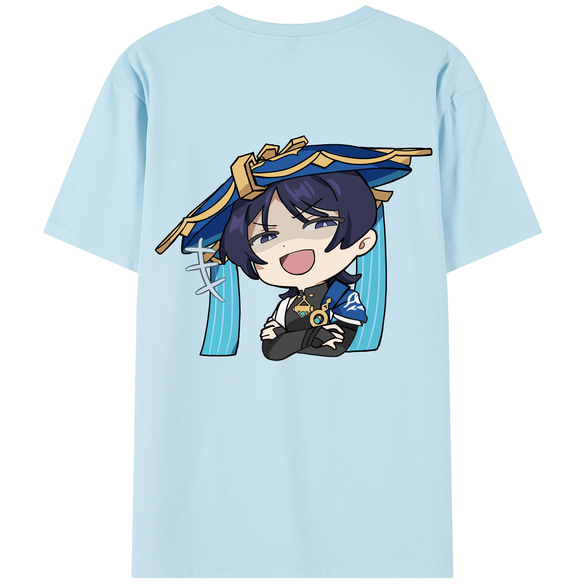 げんし神 さんペい genshin Sanpei 綿100％半袖Tシャツ（背面プリント）